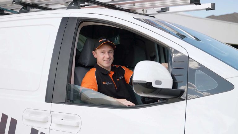 ozshut roller shutter technician in van