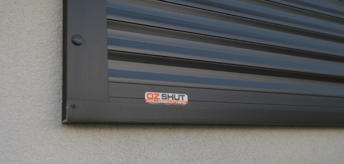close up of roller shutters